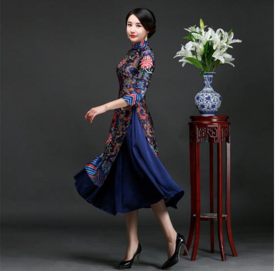 SET ÁO DÀI LONG BÀO - AV358